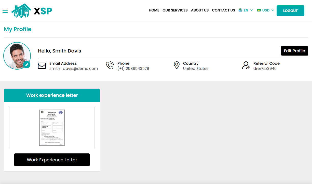 Service Provider Profile
