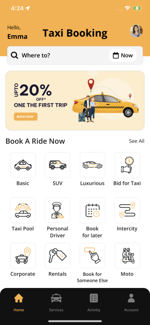 taxi rider app