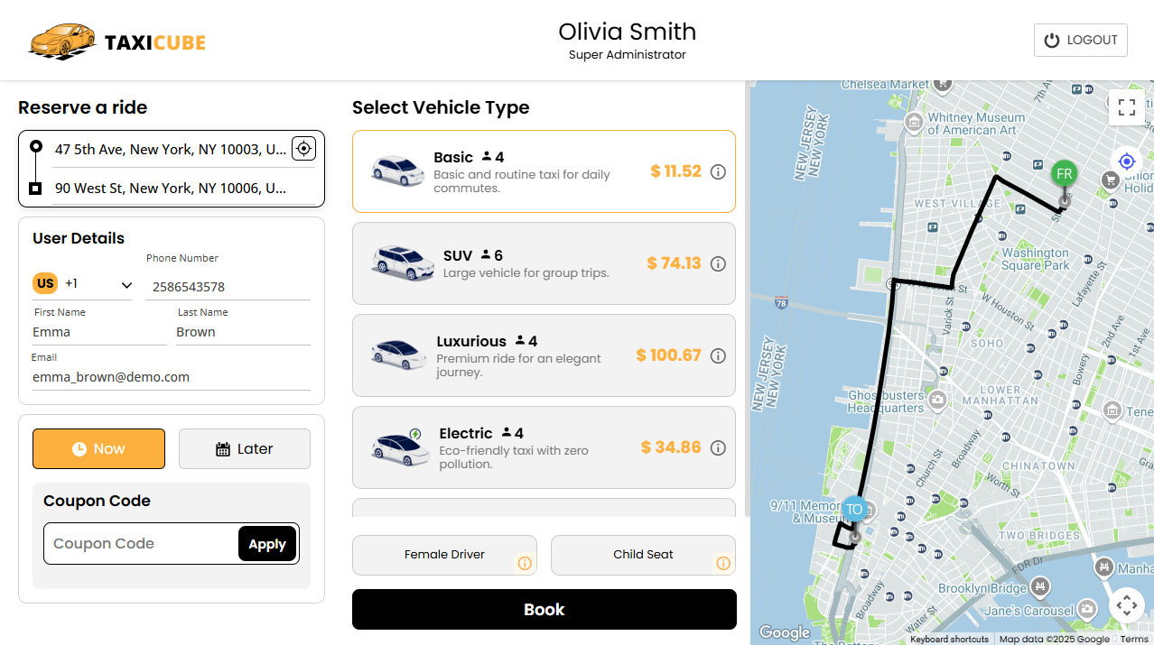 Driver Panel Edit Profile