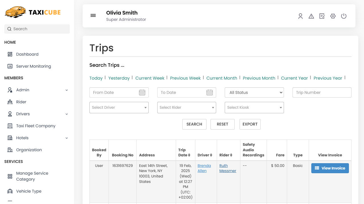 Driver Panel Add Vehicle