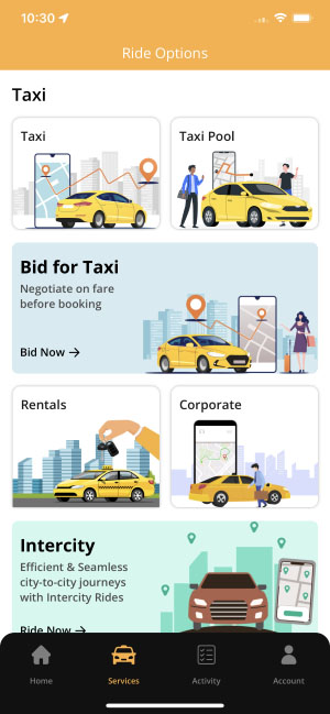 rider choose services