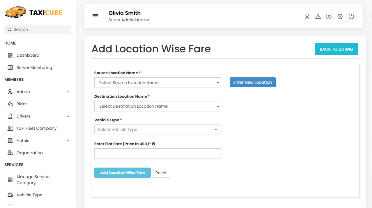organization user trips