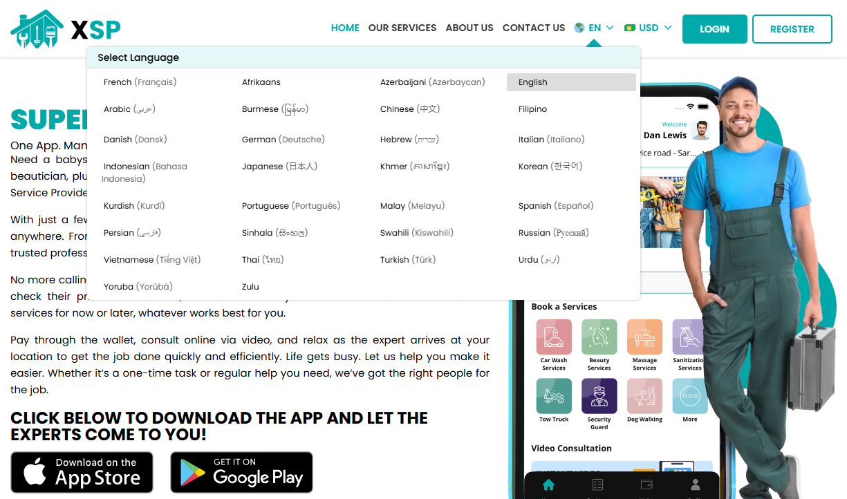 Select Your Language