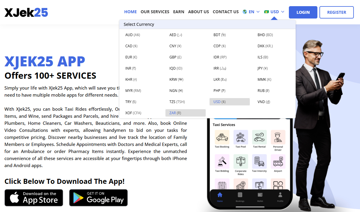 Choose Your Currency