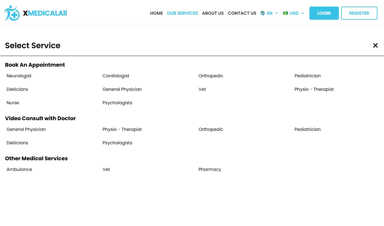 Different Medical Services