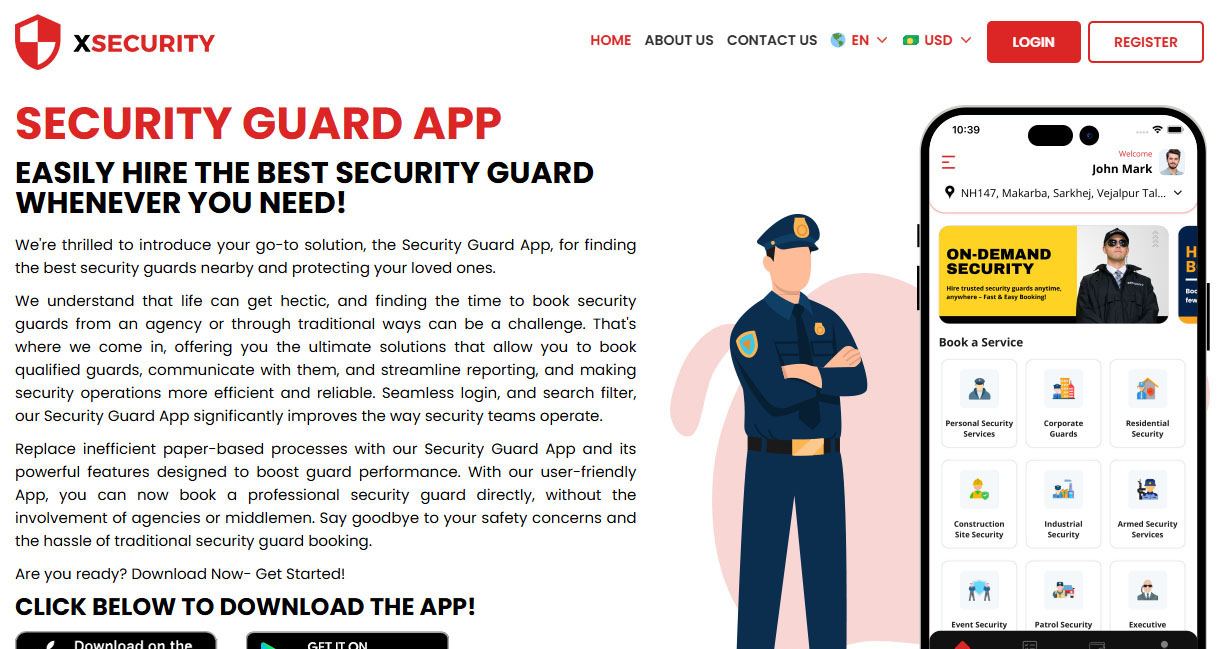 security guard website