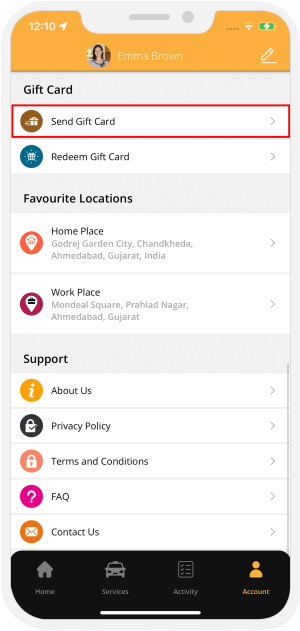 choose service categories