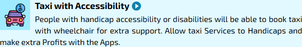 Taxi with Accessibility