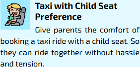 Taxi with Child Seat Preference