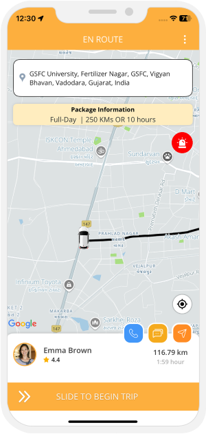 rider get notification for trip started