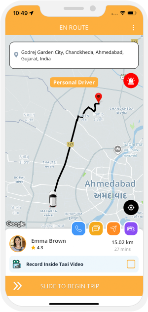 rider get notification for trip started