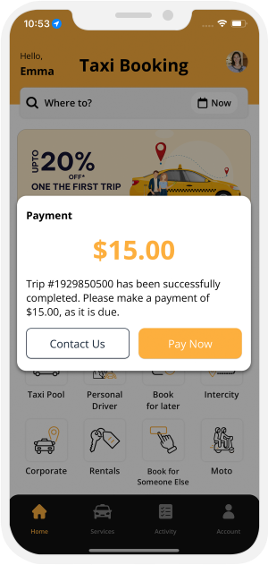 Select booking location
