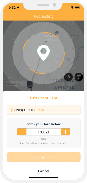 Driver has accepted the offer