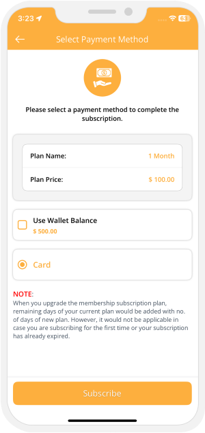 select payment method
