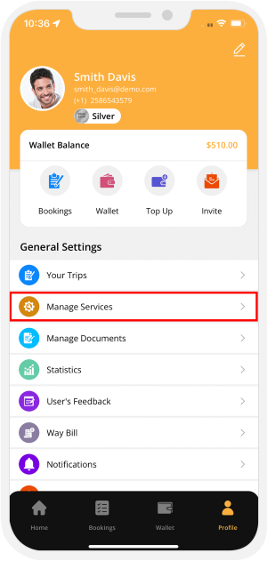 choose service categories