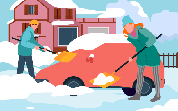 Snow shoveling app