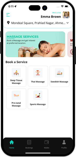On Demand Massage App development