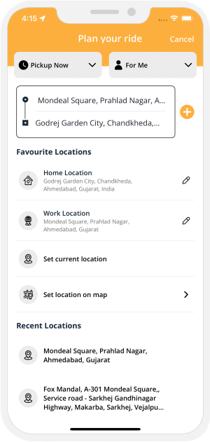 choose service categories