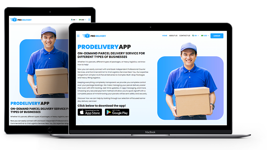 Delivery App Website and Admin Panel