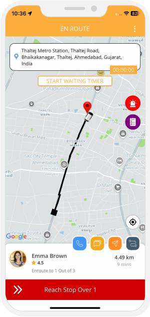 Reached Stop Over Point 1