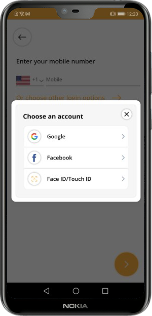 Select booking location