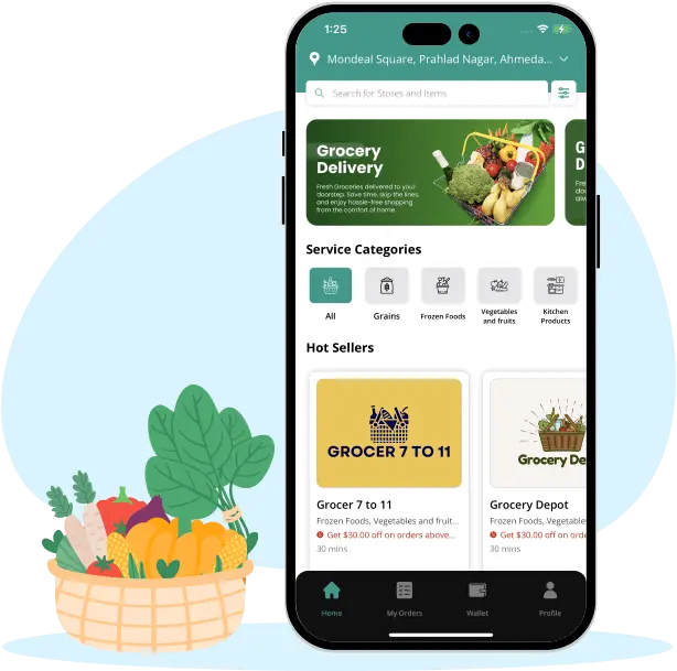 Grocery Delivery App Development